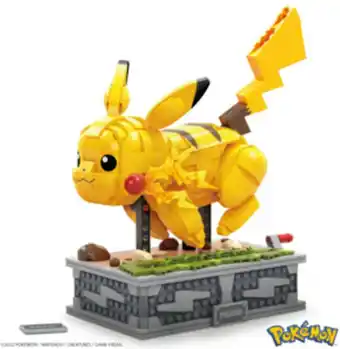Bol.com Mega bloks pokémon bewegende pikachu - 1095 blokken - bouwstenen aanbieding