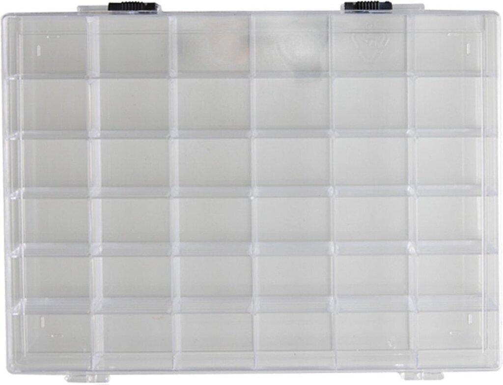 Bol.com Vaessen creative opbergbox – 24,7 x 19,2 x 2,9 cm – 36 vakjes aanbieding