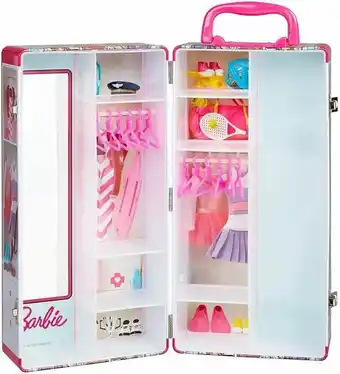 Bol.com Klerenkast klein barbie cabinet briefcase barbie kleertjes aanbieding