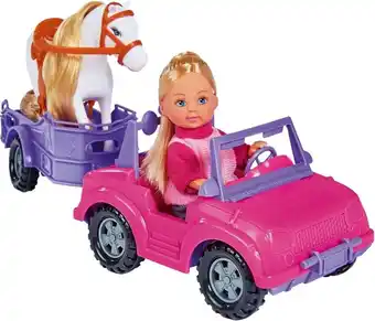 Bol.com Evi love - jeep met paardenaanhanger - pop aanbieding