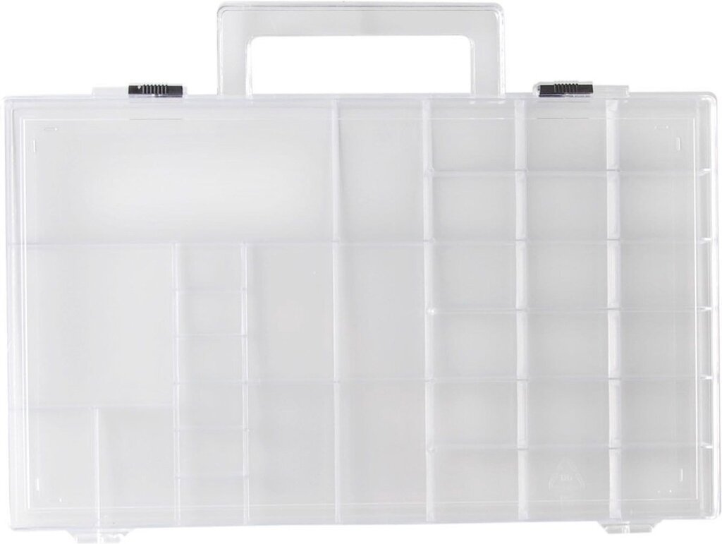 Bol.com Vaessen creative opbergbox – 31 x 3,7 x 23 cm – 33 vakjes aanbieding