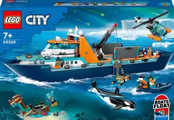 Bol.com Lego city poolonderzoeksschip grote drijvende speelgoed boot - 60368 aanbieding