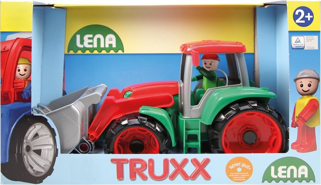 Bol.com Lena tractor truxx jongens 38,1 x 16,5 cm rood/groen aanbieding