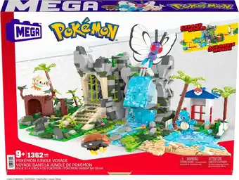 Bol.com Mega bloks pokémon avontuur in de jungle - 1362 blokken - bouwstenen aanbieding
