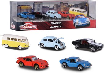 Bol.com Majorette vintage 5 stuks giftpack - 7,5cm - voertuigen - die-cast - vanaf 3 jaar - speelgoedvoertuig aanbieding
