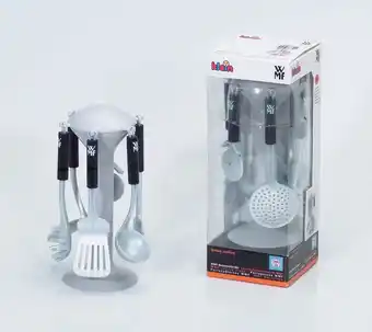 Bol.com Klein standaard met 6 keukenaccessoires voor kinderen aanbieding