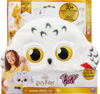 Bol.com Purse pets harry potter - interactieve tas en knuffel - hedwig - met muziek en geluid aanbieding