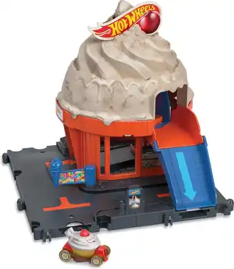 Bol.com Hot wheels city downtown ice cream swirl - racebaan aanbieding