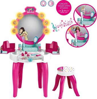 Bol.com Barbie beauty studio with light and sound function with accessories aanbieding