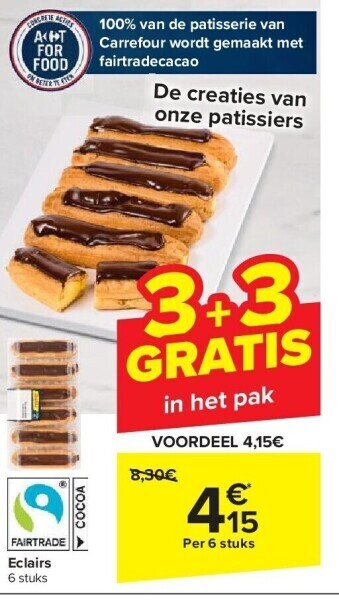 Carrefour Eclairs aanbieding