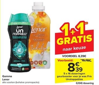 Carrefour Gamma lenor aanbieding