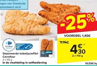 Carrefour Gepaneerde kabeljauwfi let carrefour aanbieding