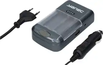 Yanec universal acculader camera etc/ universele batterijoplader voor aa en aaa