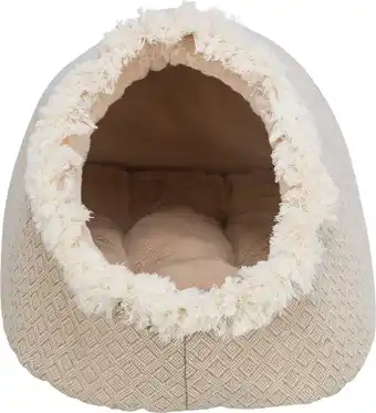 Trixie kattenmand iglo boho beige - 35x41x26 cm
