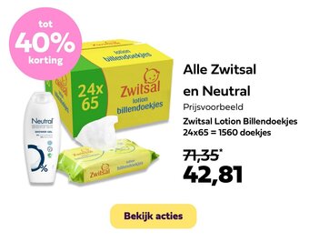 Plein.nl Alle Zwitsal en Neutral aanbieding