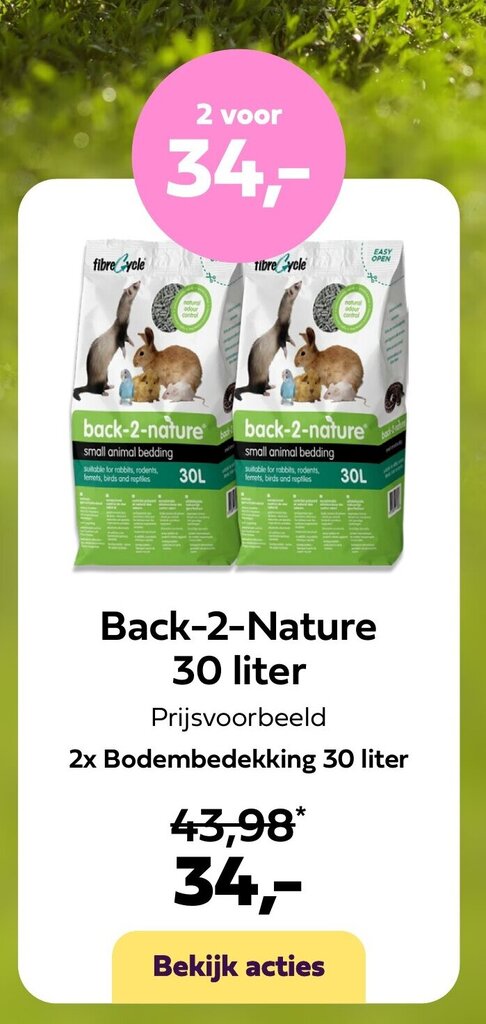 Plein.nl Back-2-Nature 2x Bodembedekking 30 liter aanbieding