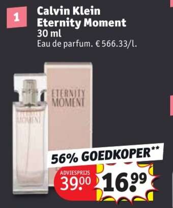 Kruidvat Calvin Klein Eternity Moment 30 mL aanbieding