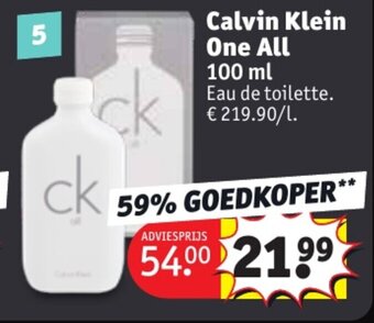 Kruidvat Calvin Klein One All 100 mL aanbieding
