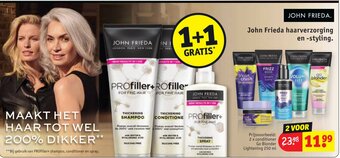 Kruidvat John Frieda haarverzorging en styling aanbieding