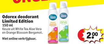 Kruidvat Odorex deodorant Limited Edition 150 mL aanbieding