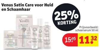 Kruidvat Venus Satin Care voor Huid en Schaamhaar aanbieding
