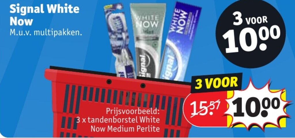 Kruidvat Signal White Now aanbieding