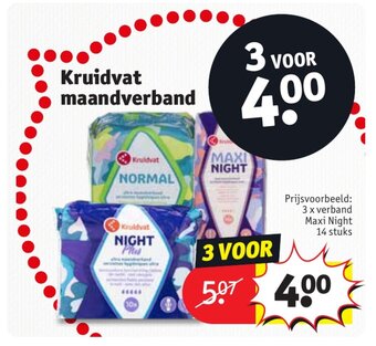Kruidvat Maandverband aanbieding