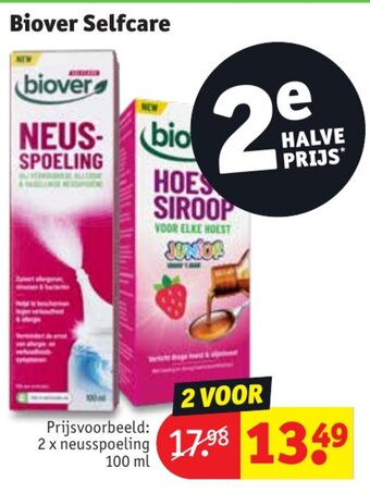 Kruidvat Biover Selfcare aanbieding