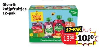 Kruidvat Olvarit knijpfruitjes aanbieding