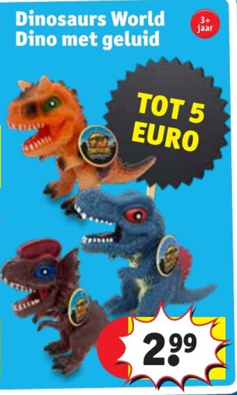 Kruidvat Dinosaurs World Dino met geluid aanbieding