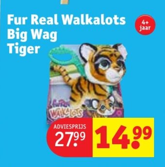 Kruidvat Fur Real Walkalots Big Wag Tiger aanbieding