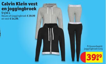 Kruidvat Calvin Klein vest en joggingbroek aanbieding