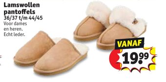 Kruidvat Lamswollen pantoffels aanbieding