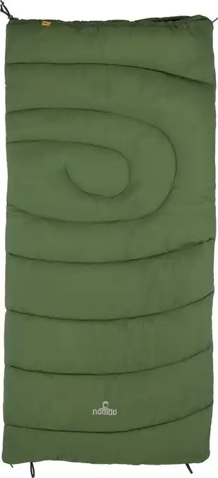 Bol.com Nomad melville junior | dekenmodel kinderslaapzak | 150 x 70 | groen| polyester/katoen voering | koorttunnel aanbieding