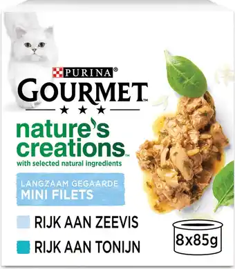 Bol.com Gourmet nature's creations - kattenvoer natvoer - zeevis - 48 x 85 gr aanbieding