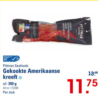 Pittman Seafoods Gekookte Amerikaanse kreeft 350g