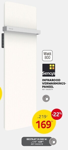 Brico Infrarood verwarmingspaneel aanbieding