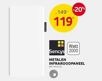 Brico Metalen infraroodpaneel aanbieding
