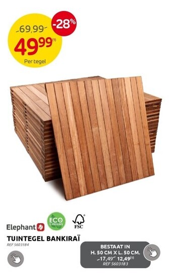 Brico Tuintegel bankiraï aanbieding