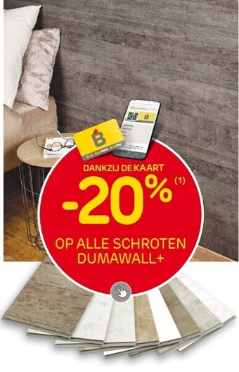 Brico Op alle schroten dumawall+ aanbieding