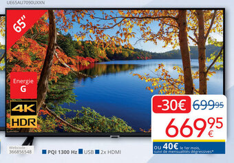 Eldi SAMSUNG SMART ULTRA HD-TV 65" aanbieding