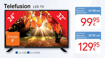 Eldi Telefusion LED TV 24"/60 cm aanbieding