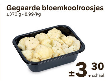Gegaarde bloemkoolroosjes 370 g