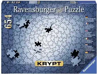 Bol.com Ravensburger krypt puzzel zilver - legpuzzel - 654 stukjes aanbieding