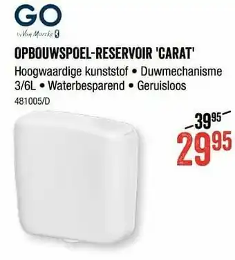 HandyHome Opbouwspoel-reservoir carat aanbieding