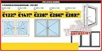 Bouwcenter Frans Vlaeminck 1-vleugelig draaikipraam - pvc wit aanbieding