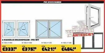 Bouwcenter Frans Vlaeminck 2-vleugelig draaikipraam - pvc wit aanbieding