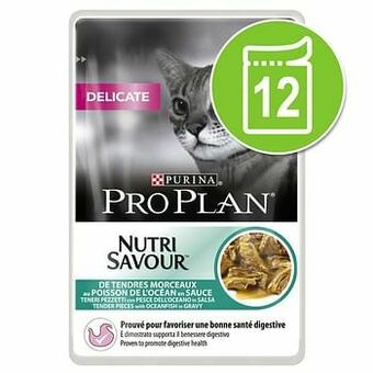 Zooplus Pro Plan Voordeelpakket Nutrisavour 12 x 85 g - Delicate Oceaanvis aanbieding
