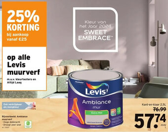 GAMMA Levis Ambiance muurverf Kant-en-klaar 2,5L aanbieding