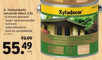 GAMMA Xyladecor Tuinhuisbeits natuurlijk effect 2,5L aanbieding